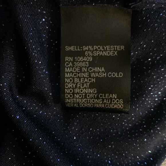 Navy Sparkly Tahari Dress - Picture 10 of 10